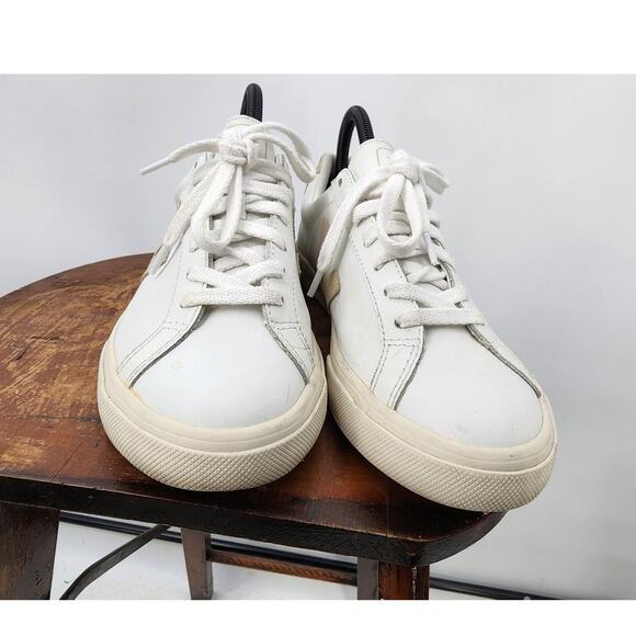Veja Esplar Sneakers White Leather Size 8 - Picture 4 of 9